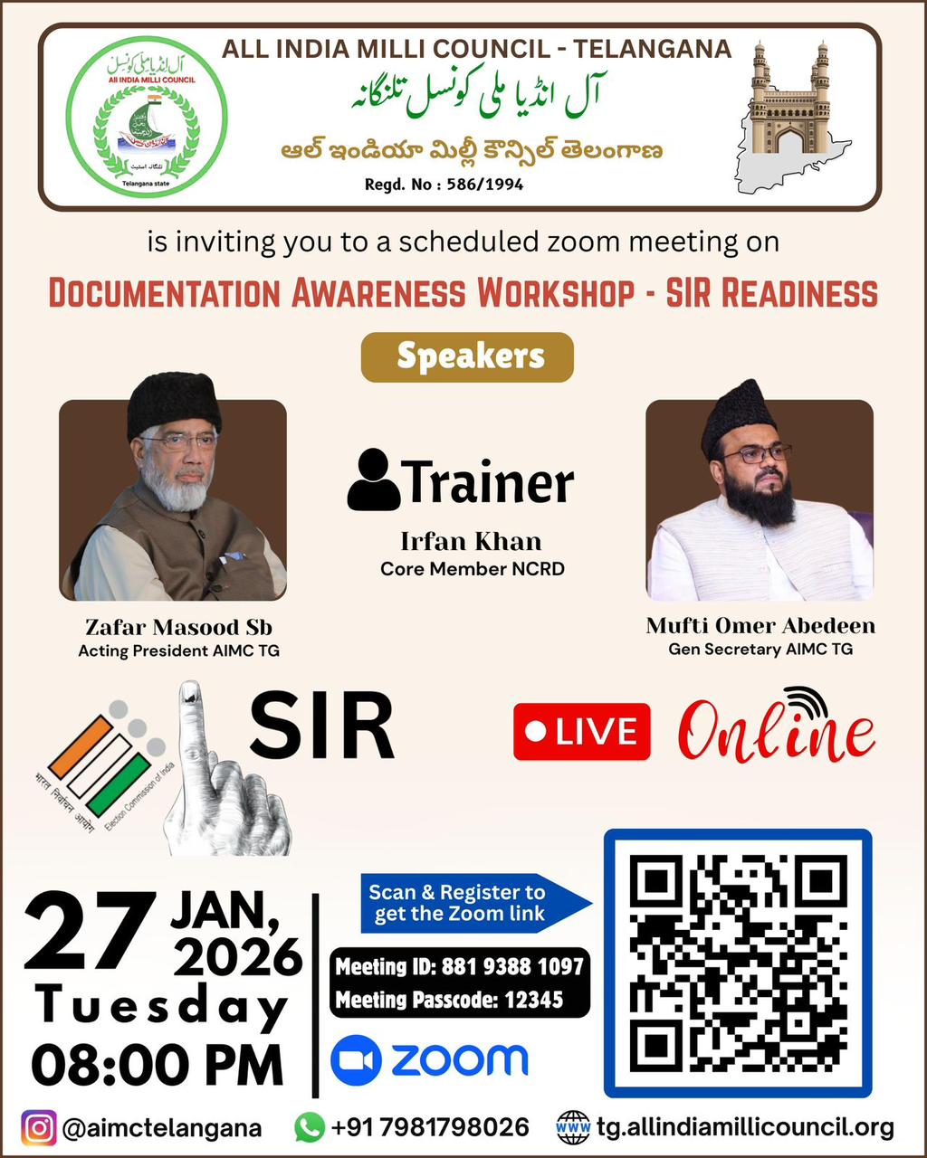 SIR Readiness Workshop Presentation